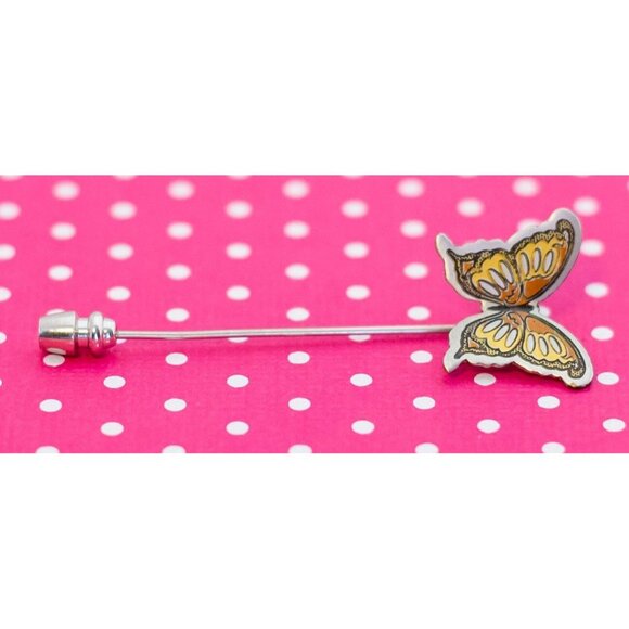 Reed and Barton's Vintage Little Butterfly Stick Pin - P24 - Picture 2 of 3